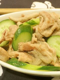 豚肉ときゅうりの塩炒め♪-レシピのメイン写真