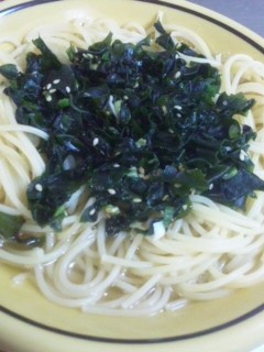 (即席)わかめスープの素★スパゲティー-レシピのメイン写真