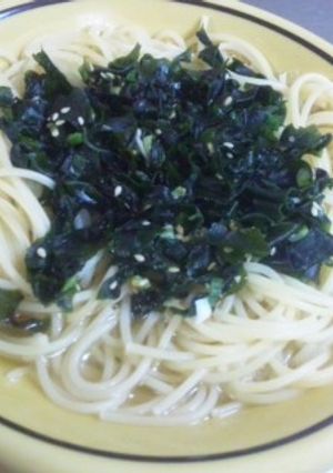 (即席)わかめスープの素★スパゲティー-レシピのメイン写真
