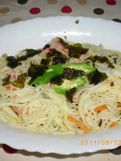 お茶漬けDEそうめんパスタ-レシピのメイン写真