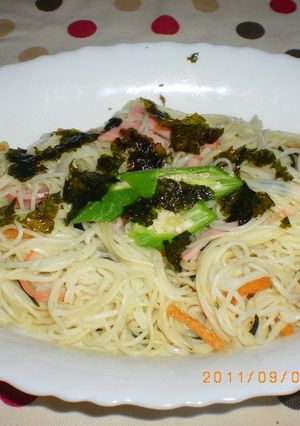 お茶漬けDEそうめんパスタ-レシピのメイン写真