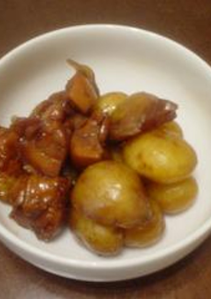 鶏肉と新ジャガイモの煮物-レシピのメイン写真