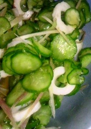 きゅうりとみょうがとちくわの柚子風味酢物-レシピのメイン写真