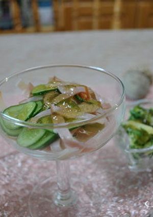 きゅうりとハムのオリーブオイル和え-レシピのメイン写真
