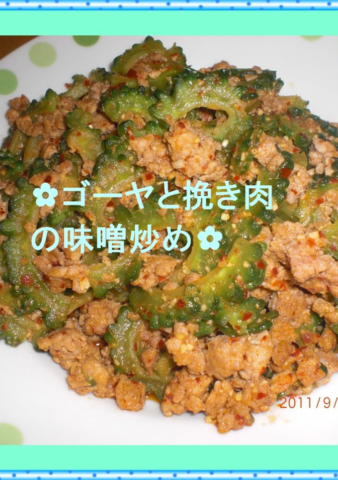 ✿ゴーヤと挽き肉の味噌炒め✿-レシピのメイン写真