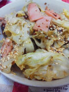 ハムと塩昆布の塩きゃべつ。。☆-レシピのメイン写真