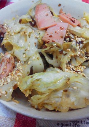 ハムと塩昆布の塩きゃべつ。。☆-レシピのメイン写真