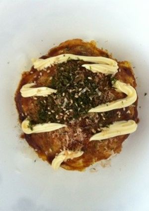 お好み焼き風卵焼きごはん-レシピのメイン写真