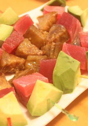 白ナスでマグロのピンチョス♪-レシピのメイン写真