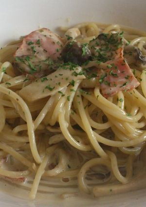 きのこのクリームパスタ-レシピのメイン写真