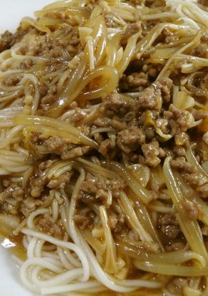 飽きたそうめんに肉そぼろあんかけ-レシピのメイン写真