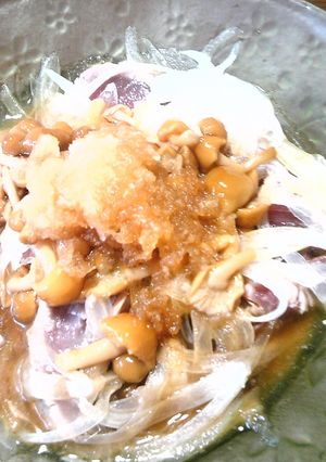 低カロリー♪なめことカツオのたたき-レシピのメイン写真