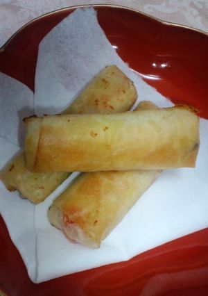 ハム&トマト&チーズでトロ~リ春巻き♬-レシピのメイン写真