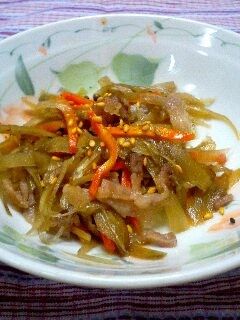 麺つゆ大さじ2!金平ごぼう♪お弁当用♡-レシピのメイン写真