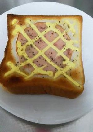 ハムマヨトースト-レシピのメイン写真