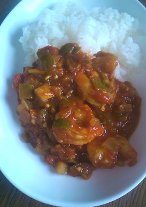 オクラでトロっとトマトのカレー-レシピのメイン写真