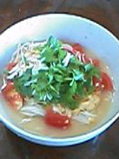 超簡単!トマトたまごそうめん-レシピのメイン写真