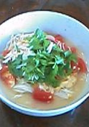 超簡単！トマトたまごそうめん-レシピのメイン写真