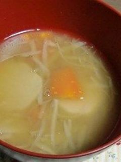 朝、ごぼうサトイモ人参具だくさんお味噌汁-レシピのメイン写真