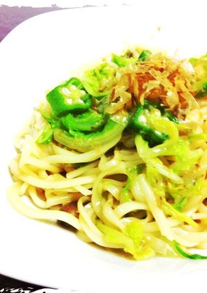 ダイエット♫いなにわうどん、おくら入り-レシピのメイン写真