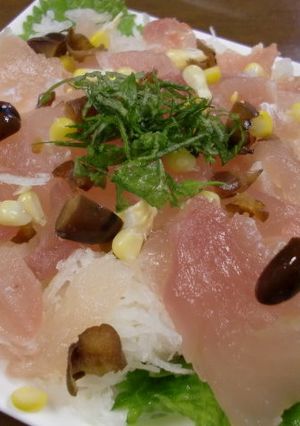 しょうゆ豆とマグロの和カルパッチョ-レシピのメイン写真