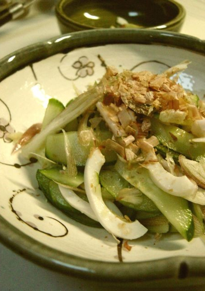 胡瓜と茗荷と塩いかの和え物-レシピのメイン写真