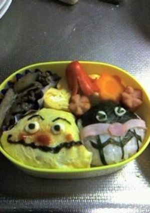 キャラ弁　バイキンマン-レシピのメイン写真