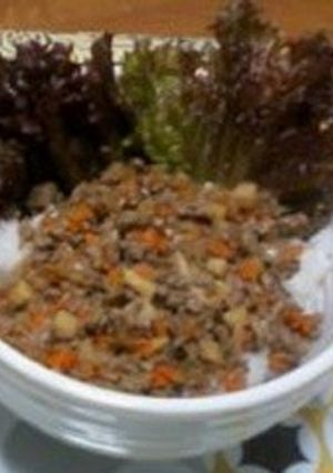 デリ風♪大好評☆!!そぼろ?ミンチご飯☆-レシピのメイン写真