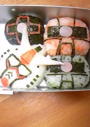 キャラ弁☆簡単☆ガンダム・ザク・ドム-レシピのメイン写真