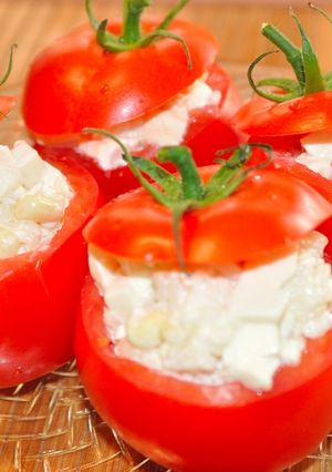 トマトカップｄｅお豆腐とライスサラダ-レシピのメイン写真