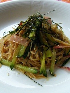 キュウリの胡麻みそ風和えめん-レシピのメイン写真