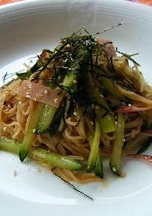 キュウリの胡麻みそ風和えめん-レシピのメイン写真
