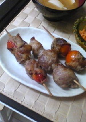 ミニトマトと豚バラ串焼き★-レシピのメイン写真