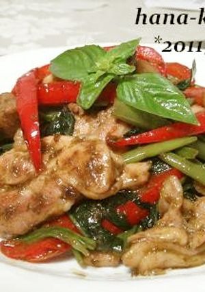 アジアン風鶏もも肉のバジル炒め-レシピのメイン写真