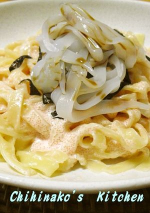 ごちそう、タラコパスタ♪-レシピのメイン写真