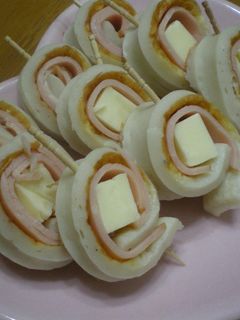 ハムとちくわのくるくるチーズ巻き-レシピのメイン写真