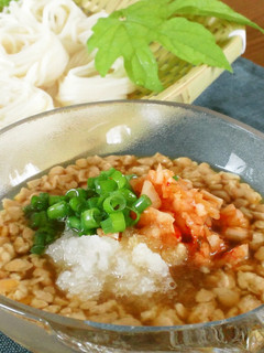 ピリ辛納豆そうめん-レシピのメイン写真