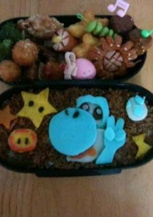 キャラ弁のヨッシー-レシピのメイン写真