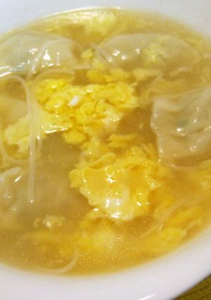 餃子とビーフンのふわとろ卵スープ☆-レシピのメイン写真