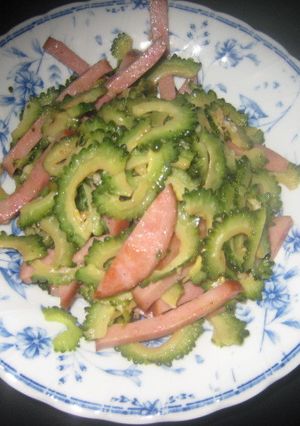 ゴーヤのガーリックバターいため-レシピのメイン写真