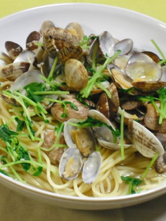 あさりと豆苗のスープパスタ-レシピのメイン写真