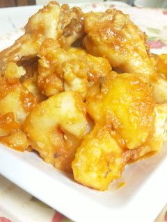 ほろほろ手羽元じゃがいものトマトソース煮-レシピのメイン写真