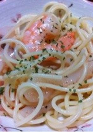 簡単！冷製イカ海老明太子パスタ-レシピのメイン写真