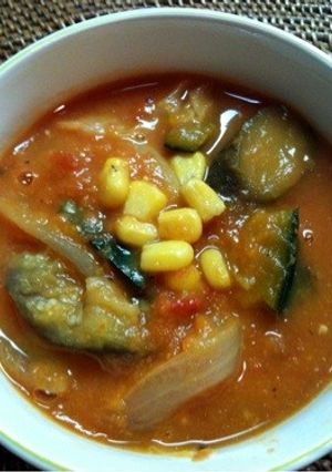 野菜いっぱいトマトスープ-レシピのメイン写真