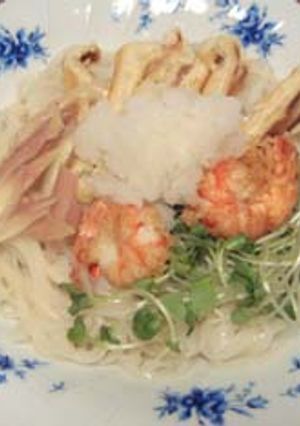 稲庭うどんでエビおろし-レシピのメイン写真