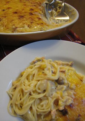米粉ホワイトソースのスパグラ-レシピのメイン写真