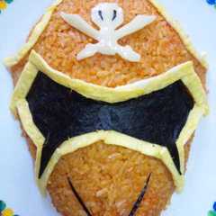 誕生日ご飯☆ゴーカイジャーオムライス-レシピのメイン写真