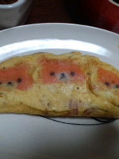 お弁当に♪リラックマが入ってる卵焼き-レシピのメイン写真