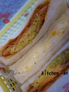 ☆きゃべつinハムカツサンド☆-レシピのメイン写真