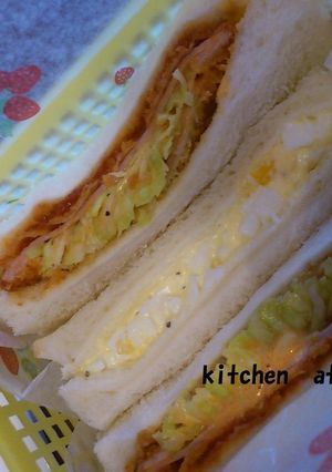 ☆きゃべつｉｎハムカツサンド☆-レシピのメイン写真